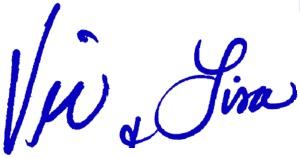 Vic & Lisa signature