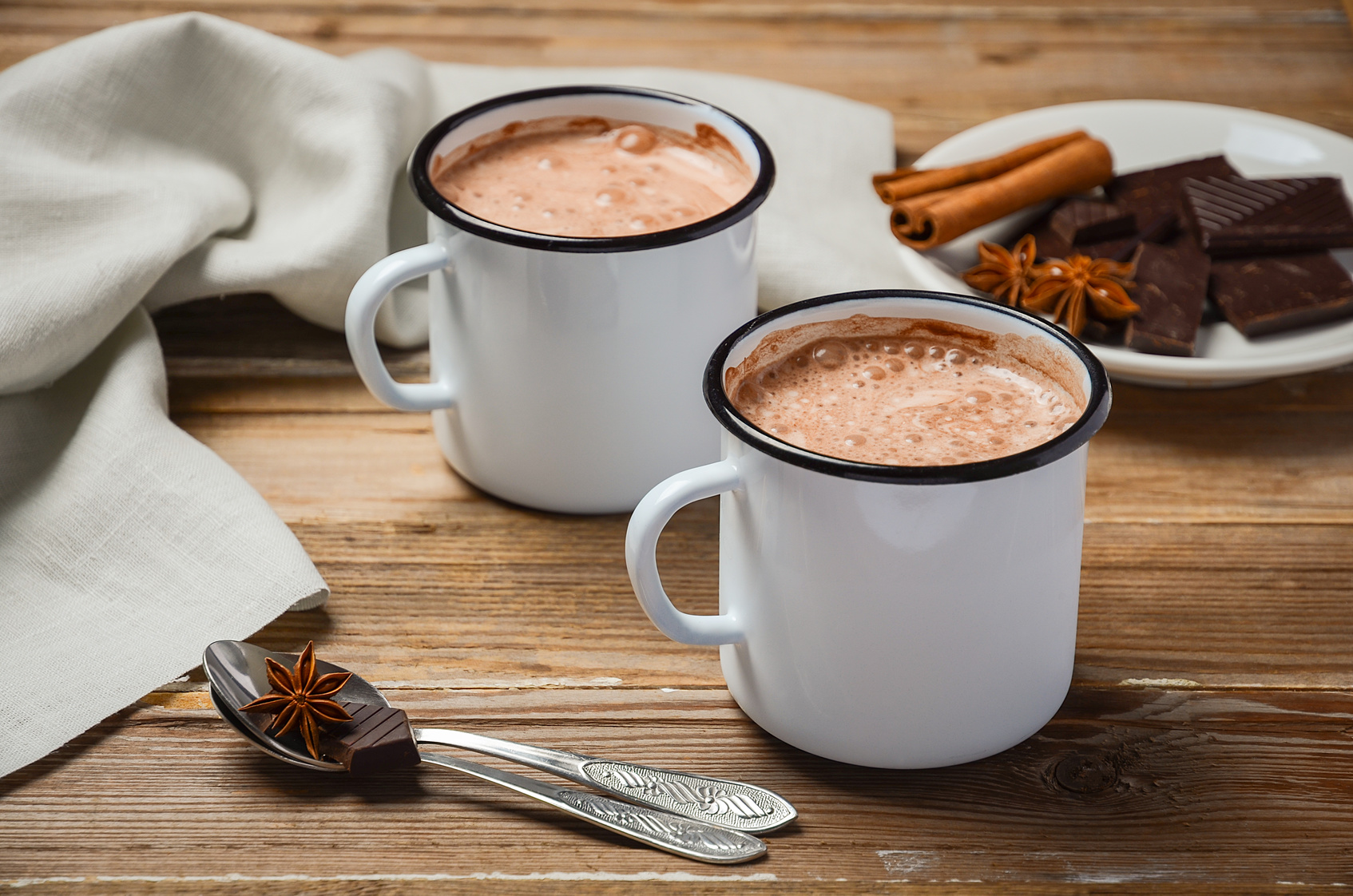 Healthy hot chocolate for diabetics.