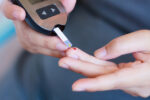 finger prick for glucometer to check blood sugar