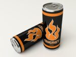 2 energy drink cans