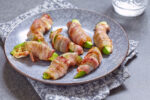 roasted avocado slices wrapped in bacon