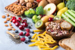 Selection of foods high in fiber