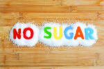 No sugar spelled in magnetic letters